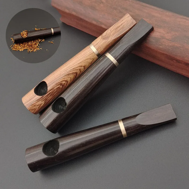 NEW Vintage Solid Wood Pipe Smoking High Quality Tobacco Pipe Activated Carbon filtration Smoke Accessories