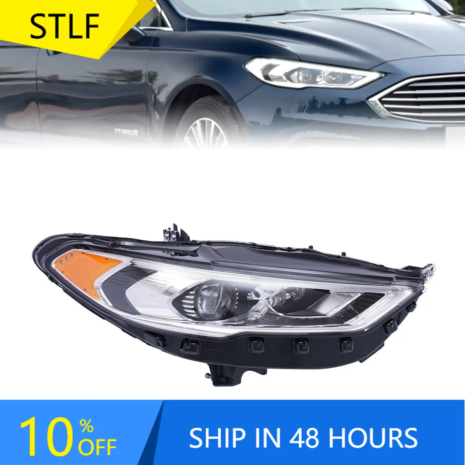 

STLFFor Fords Fusion/Mondeo2017-2020Full LED Auto Lighting Systems Headlamp35W12V Front Lamp HS73-13W029/30-A HS73-13E014/15-A