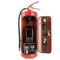 Fire Extinguisher Mini Bar Fire Extinguisher Shape Liquor Wine Storage Boxes Desktop Wine Cabinet Decoration mini bar gift
