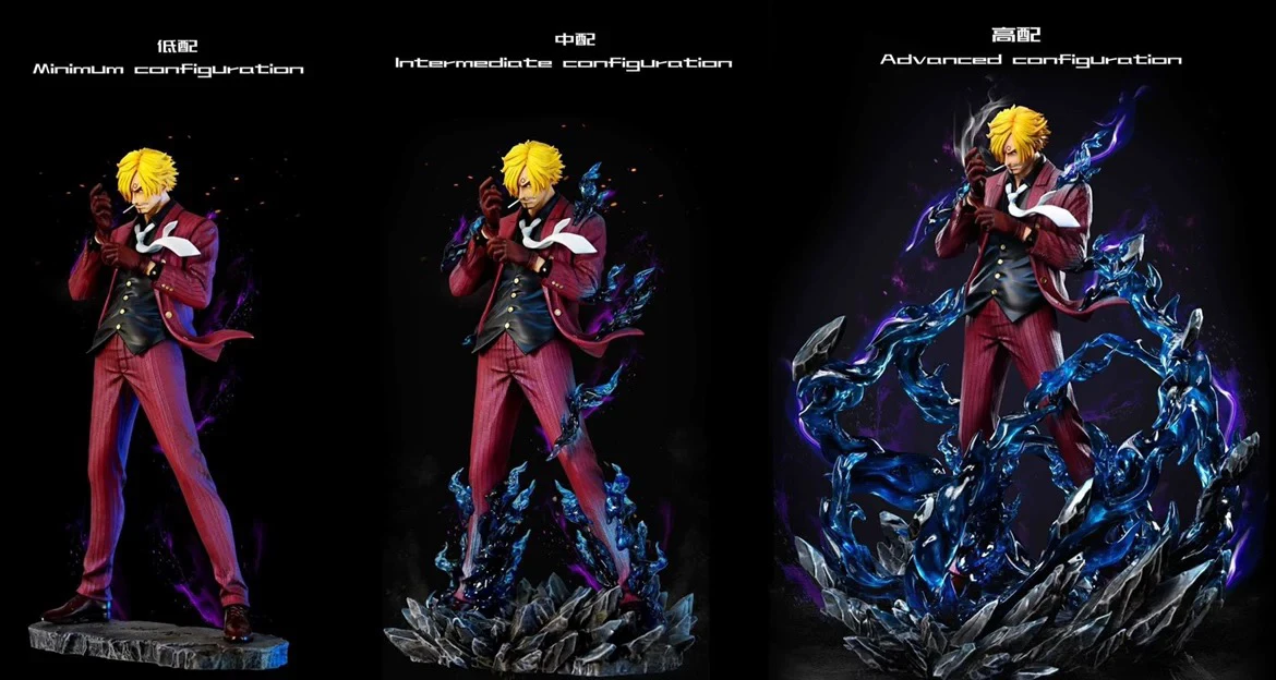 Figurine de Statue Gk en Stock Tianhui Th VPN, Furie Vive, Homme Trempé Blonde, Sanji, One Piece