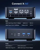 ACEMAGIC AMD Ryzen 5 3501U Mini PC 8GB DDR4 256GB SSD Radeon Vega 8 Triple 4K Display Dual Gigabit LAN Dual M.2 Windows 11 Pro 6