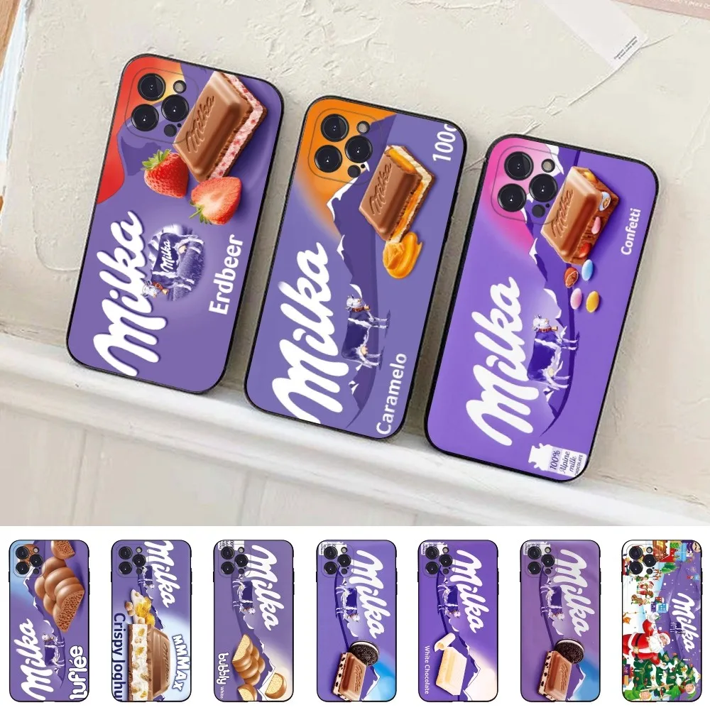 Chocolate Milka Box Phone Case Silicone Soft for iphone 15 14 13 12 11 Pro Mini XS MAX 8 7 6 Plus X XS XR Cover