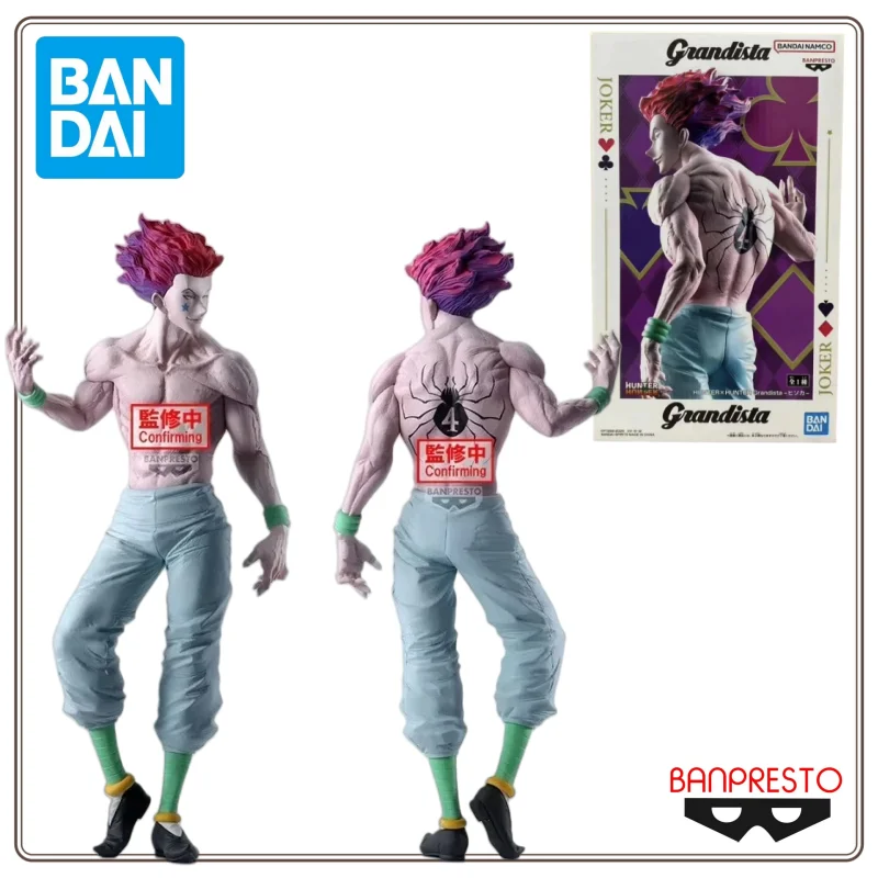 

НОВИНКА на складе BANDAI, оригинальная аниме-фигурка Bandai Hunter X Hunter Grandista Hisoka, экшн-фигурка, игрушки, коллекционная модель куклы
