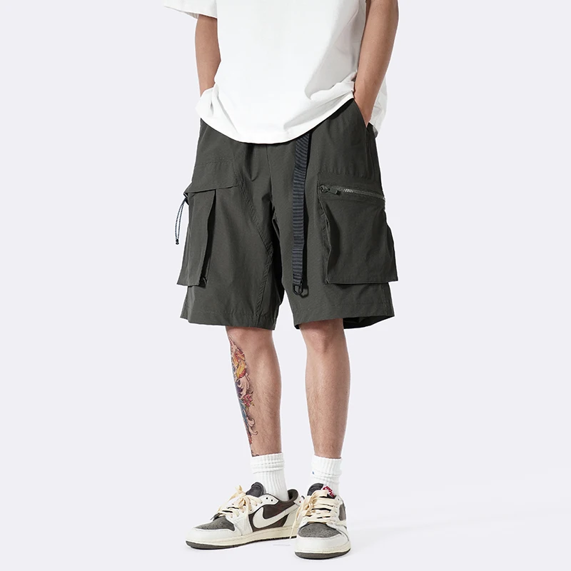 

Casual Loose Fit Men's Workwear orts Summer Thin Straight Leg Cargo Pants Breathable Comfortable Lightweight Color