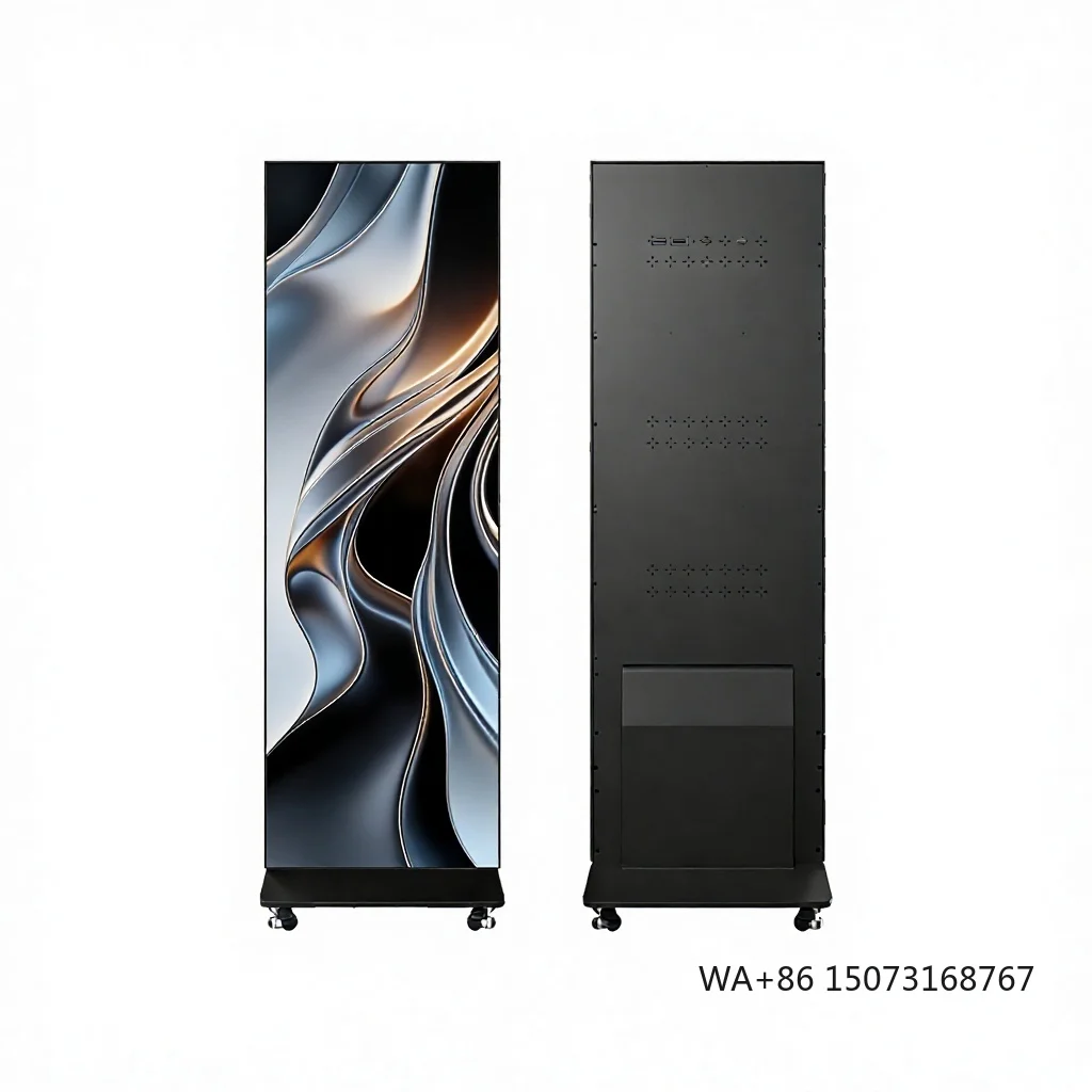 

Foldable LED Poster Screen P1.25-P2.5 GOB Advertising Screen 1000cd Brightness HDR10 Indoor/Outdoor Use IP65 Waterproof