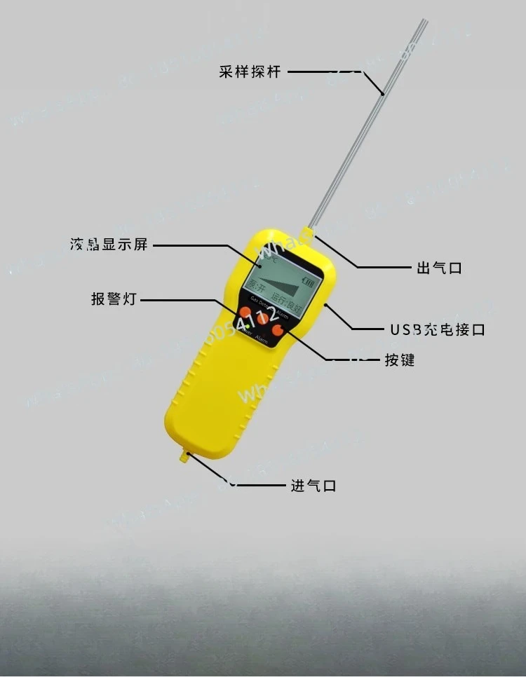 

Gas Sampling Handle Gas Detector High Temperature Sampling Pump Sampling Probe