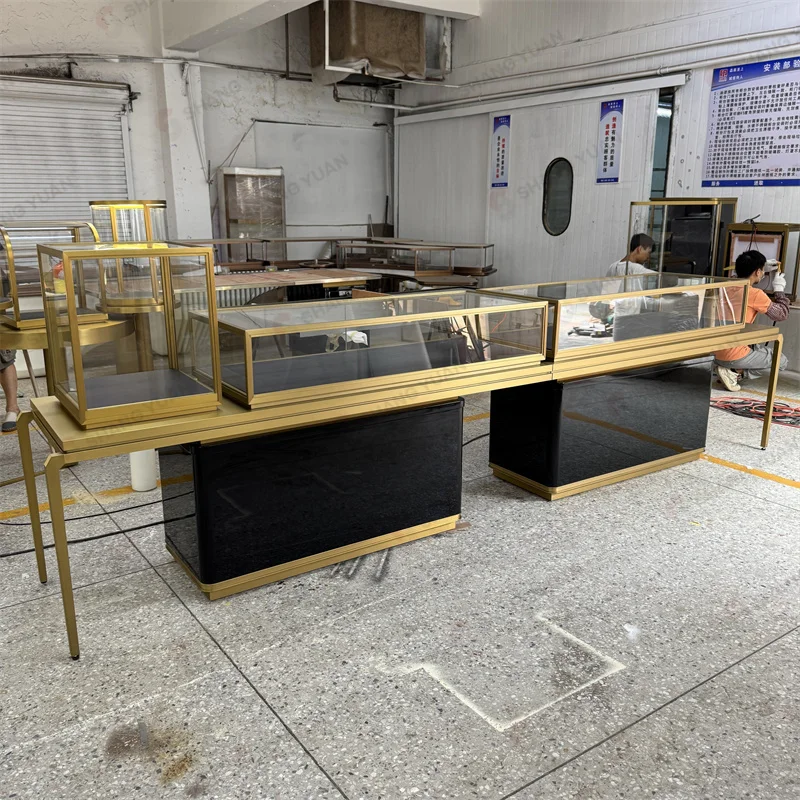 custom.High - End Jewelry Showcase Frame  Custom Jewelry Showcase with Lockable Storage  Modern Jewelry Boutiques