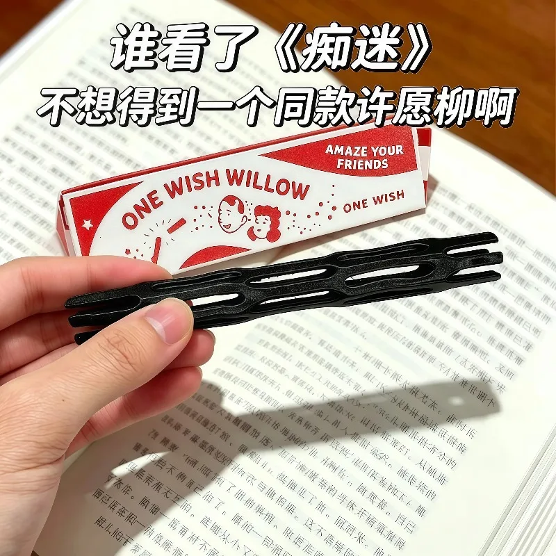 One Wish Willow - Palo de los Deseos de Mimbre Negro, Juguete Impreso en 3D, Palitos Multiusos para Hacer Deseos, Figuras de Anime, Accesorios, Regalo