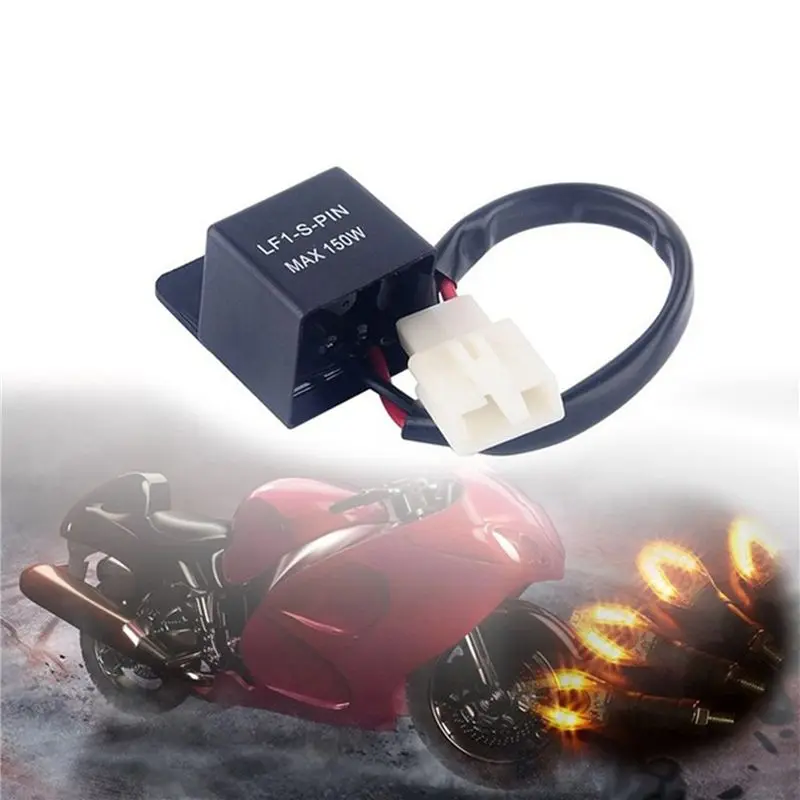 Powerful 3X 12V LED Relay Indicator Relay Motorcycle Quad Load Independent Indicator LF1-S-PIN MAX 150W 2 PIN