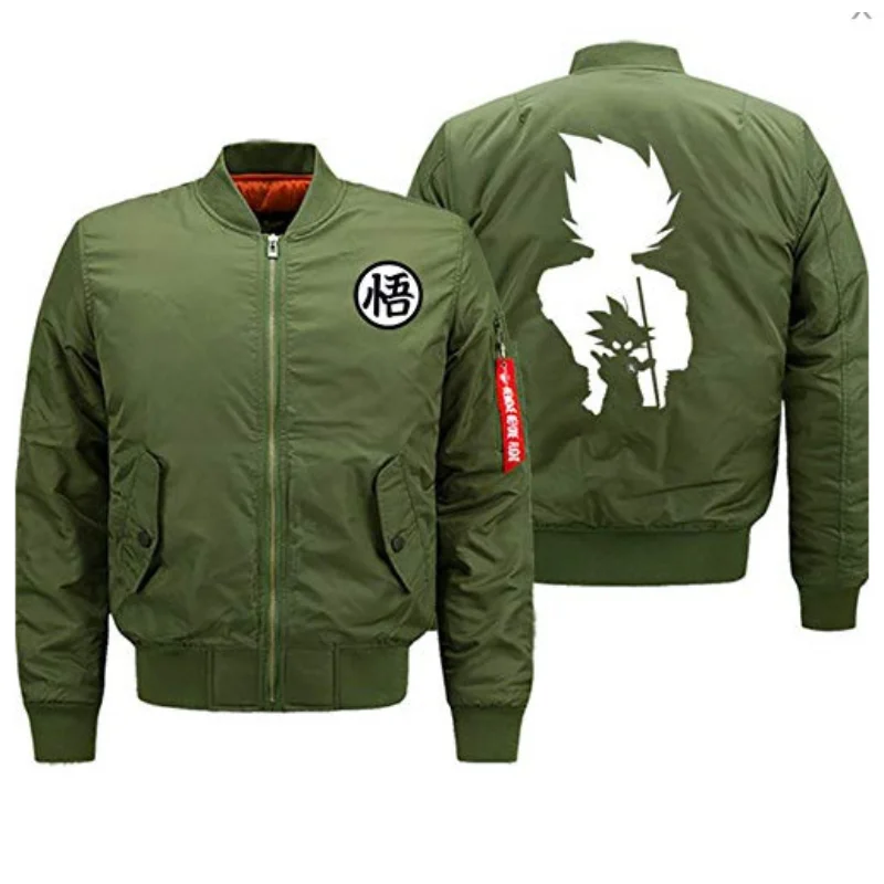 

Anime Dragon Ball One Piece Men's Outdoor Jacket Clothes Warm Zippers Unisex Windproof Coat Thermal Hiking Sweatshirt Plus Size