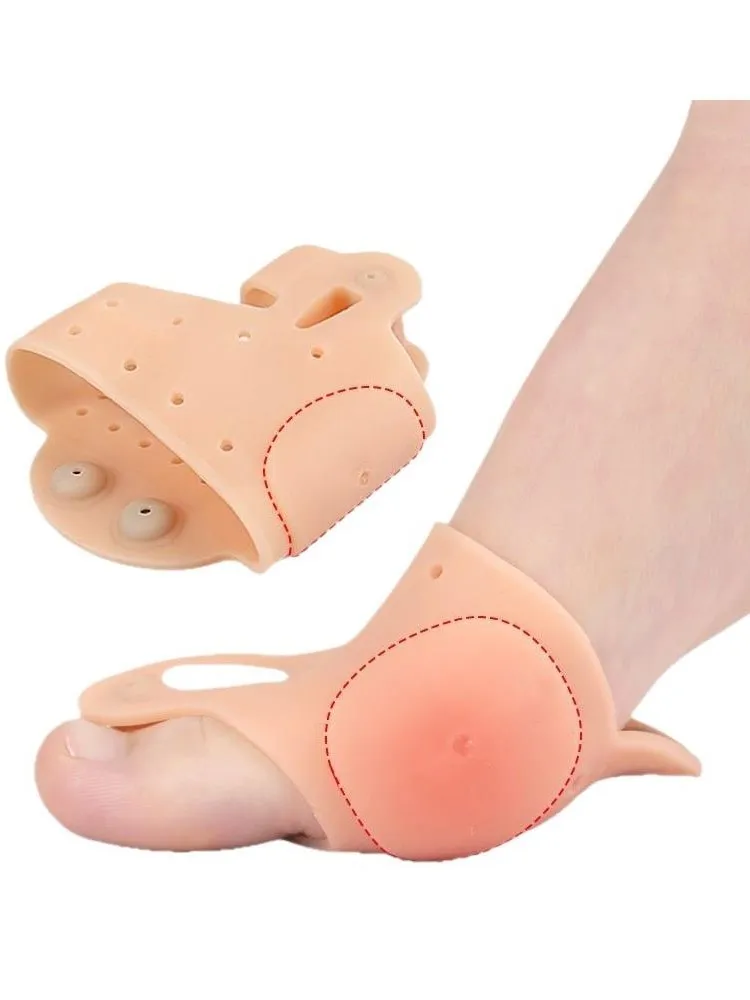 

Forefoot Pad Thickened Magnetic Toe Divider For Hallux Valgus Massage Forefoot Pad double-hole Bigfoot Orthopedic Device