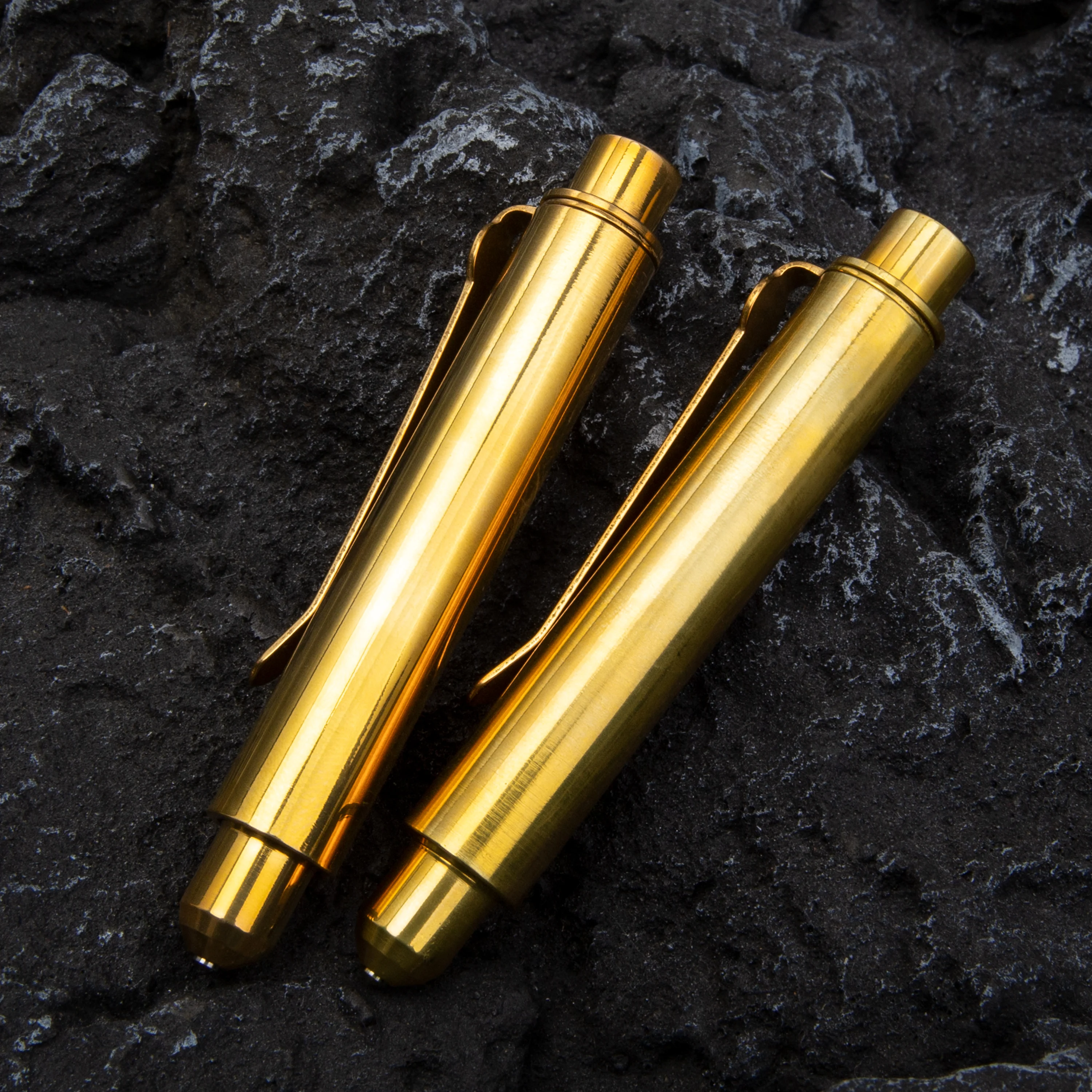 Imagem -06 - Multifuncional Brass Tactical Pen Portátil ao ar Livre Janela Quebrada Ferramentas de Autoproteção Presente Edc