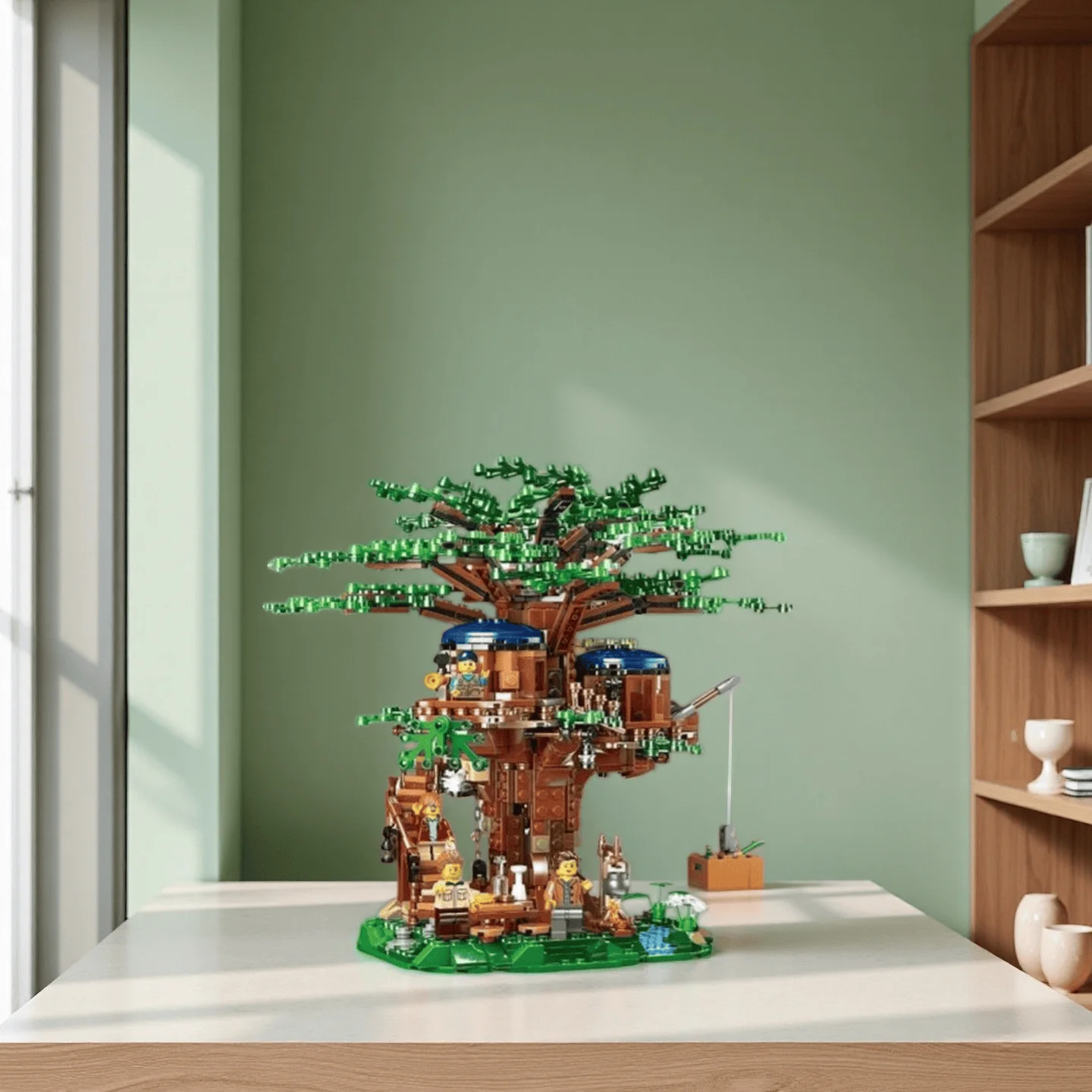 

Набор для сборки домика на дереве из 1080 деталей: Листья лета и осени, DIY, декор для дома, конструктор, игрушка, подарок