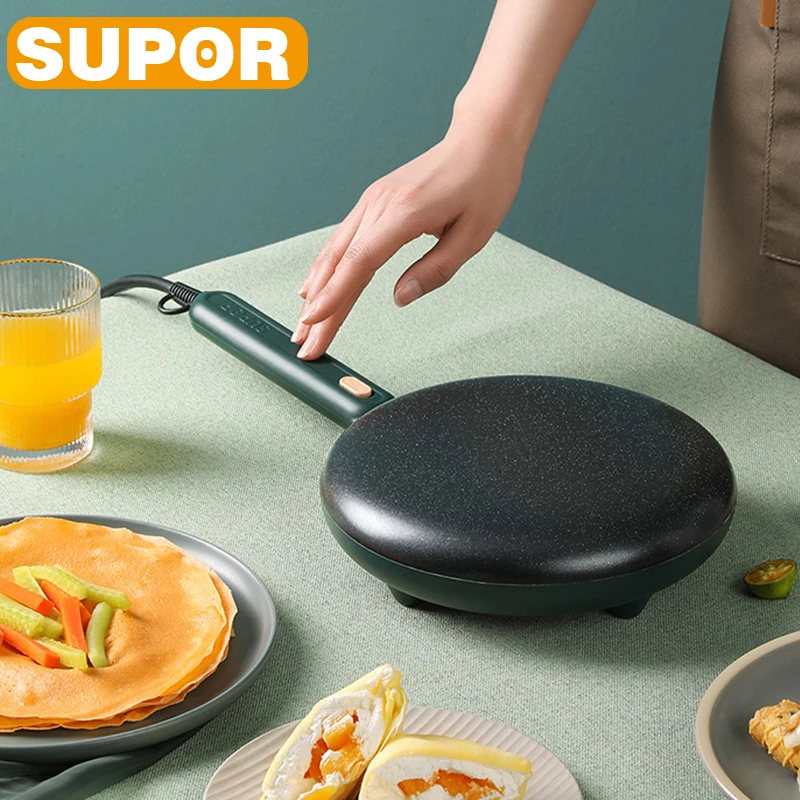 

SUPOR Breakfast Maker Pancake Maker Portable Dormitory Spring Roll Crust Mille Crepe Cake Making Multipurpose Kitchen Appliance