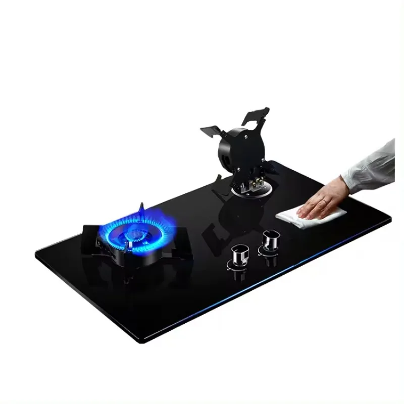 Tempered Glass Surface Double Power Burner Gas Cooktops