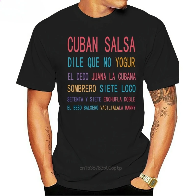 Camiseta de manga corta de baile para hombre y mujer, camisa de Salsa latina, ropa de gran tamaño