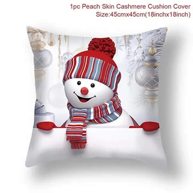 Christmas Themed Pillowcases Car Accessories Office Santa Claus Living Room Sofa Home Pillowcases