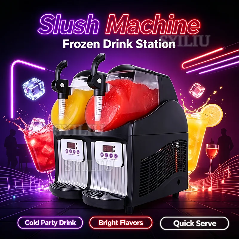 Commercial Slush Machine Stainless Steel Snow Melt Machine High Quality Slush Smoothie Equipment