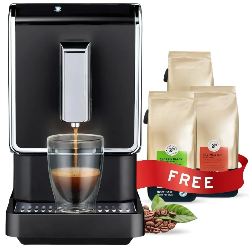 Single Serve Coffee Maker Automatic Espresso Coffee Machine Built-in Grinder, No Coffee Pods Needed Ounce Bags of Whole