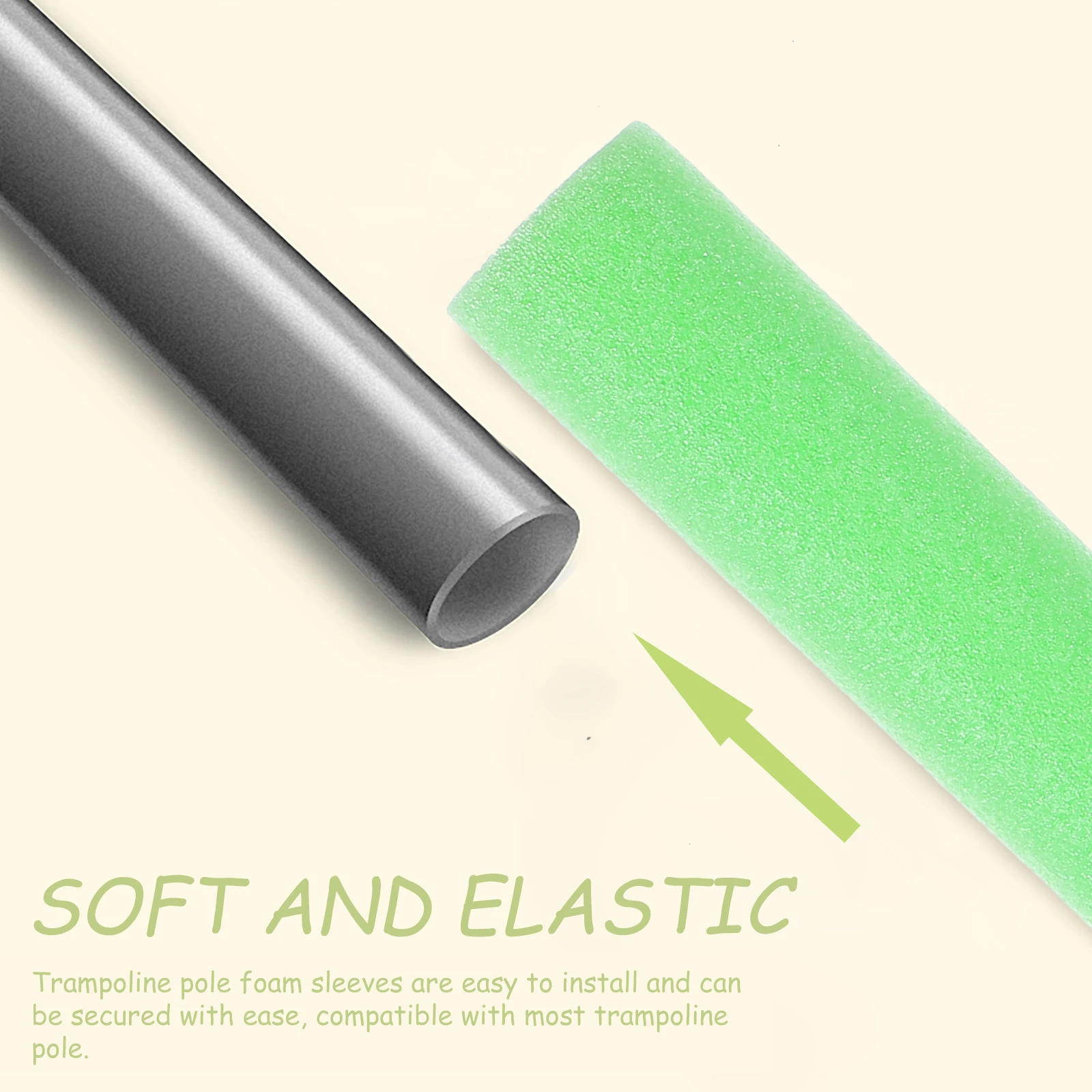 

Trampoline Pole Covers Jump Bed Accessories Enclosure Caps Anti-collision Pe Foam Protective Round Child