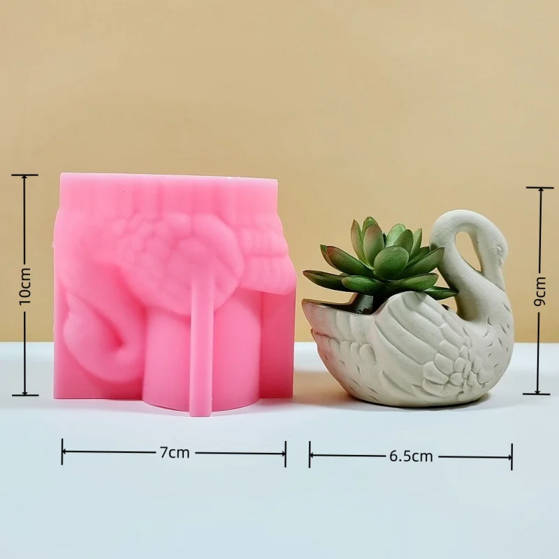 

Cute Swan Succulent Planter Silicone Mold - DIY 3D Home Decor & Creative Craft