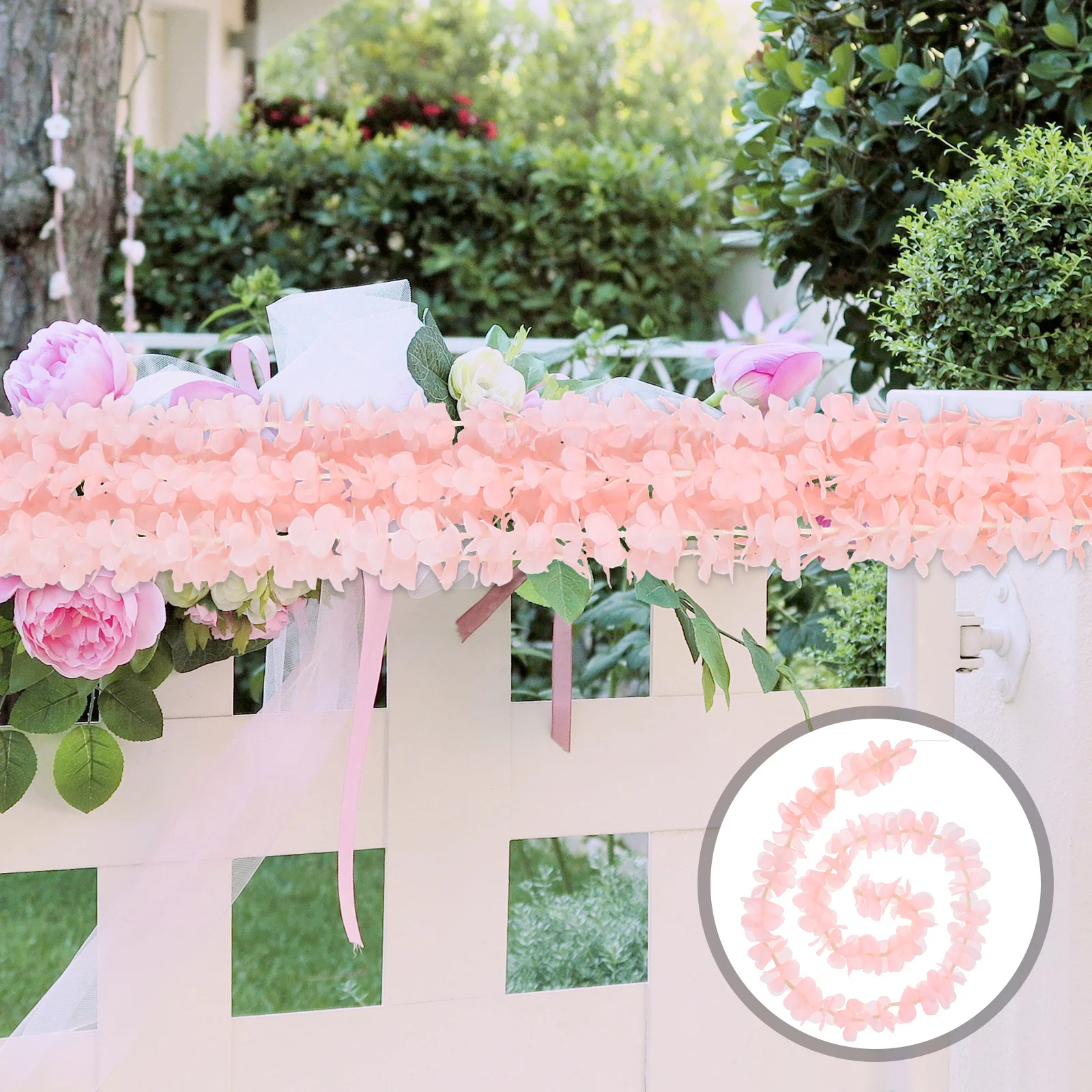 

10Pcs Artificial Wisteria Vine Garland Hanging Flower Decoration High Realism Wedding Party Home Garden Simulation Vine