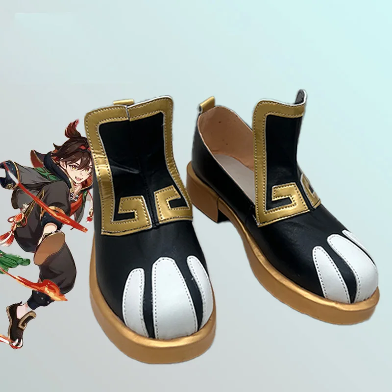 Genshin impacto gaming chaussures cosplay sapatos anime estilo chinês festa de halloween para mulheres homens jogo role play traje adereços