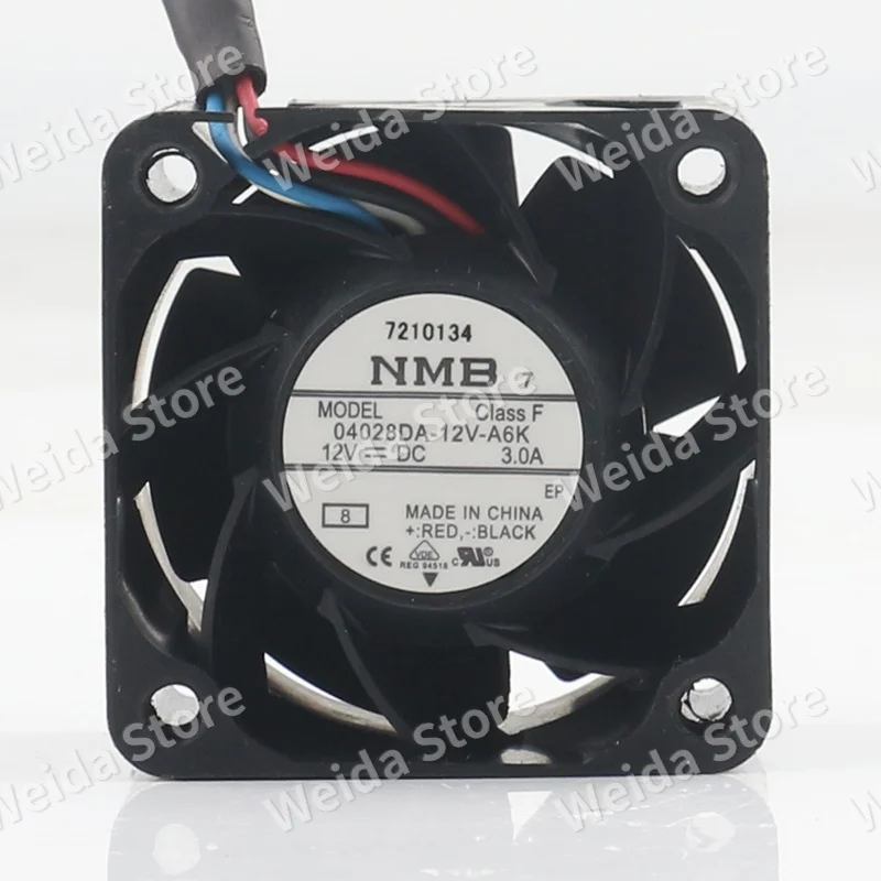 

4CM New original NMB DC 12V 3.0A 4028 violent ball bearing Server 4-wire 40X40X28MM 04028DA-12V-A6K cooling fan