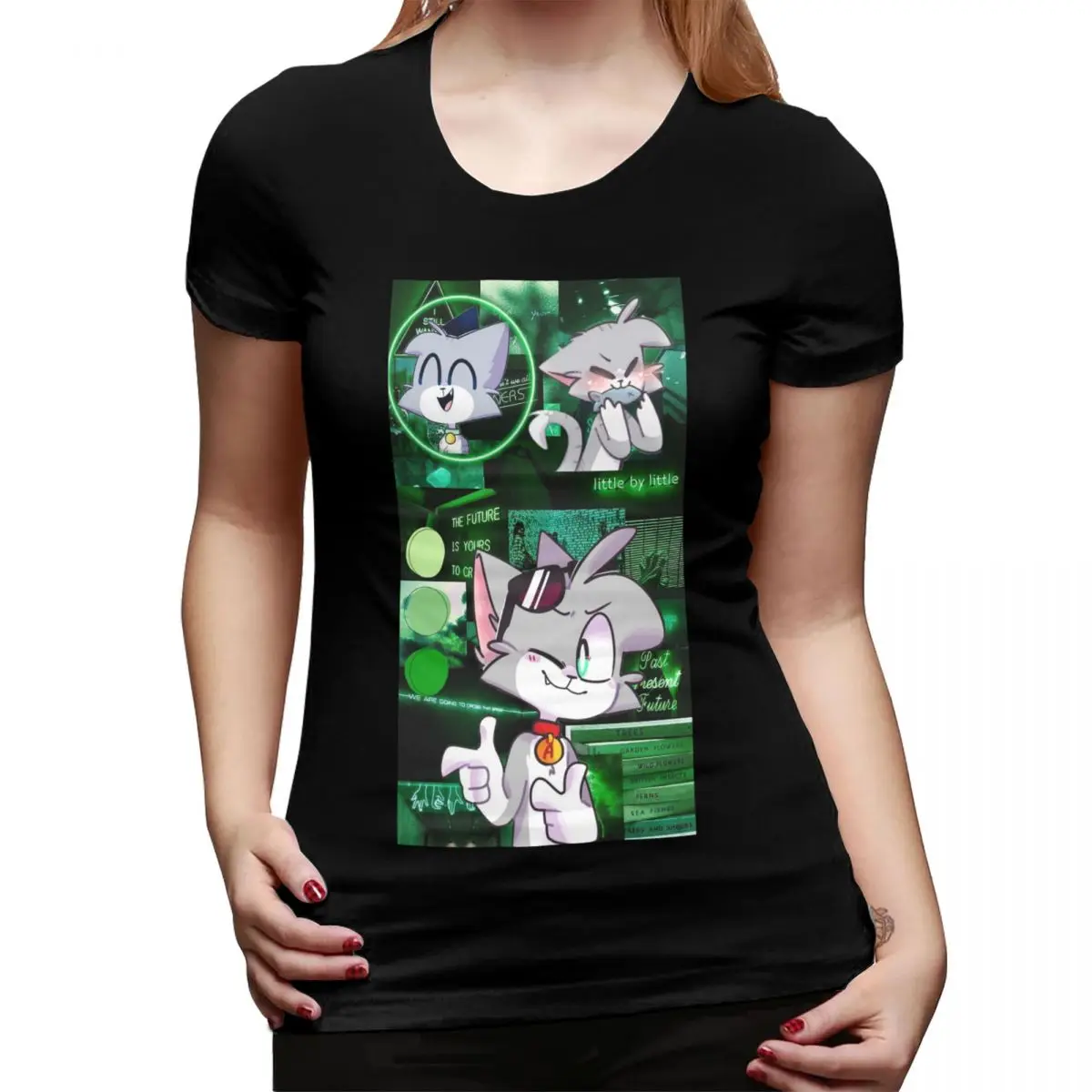 

Cartoon Popular Funny Acenix T-Shirt for Women Crew Neck Streetwear T Shirts Women's Tees Short Summer Clothes Tops