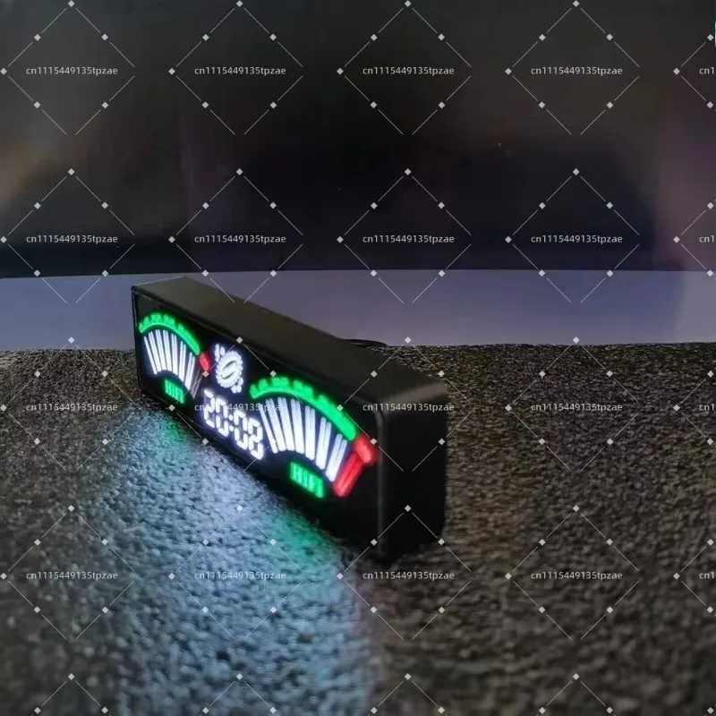 LED Music Spectrum Module With Casing Voice Control Indicator Home Space Atmosphere Decor Desktop Ornament