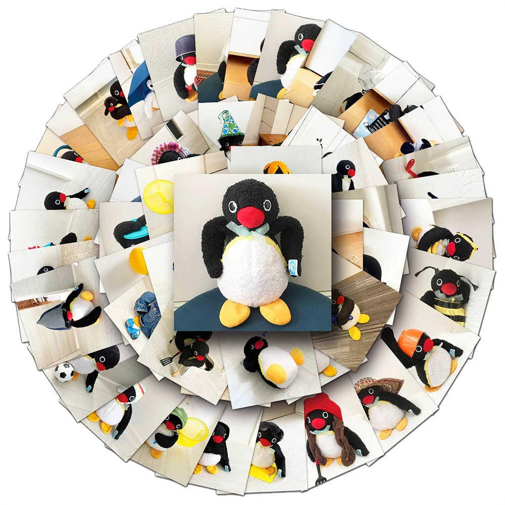 10/30/54pcs Pingu Funny Anime Penguin Stickers Cute Cartoon Decals for Kids Toy Stationery Luggage Phone Graffiti Sticker Decor