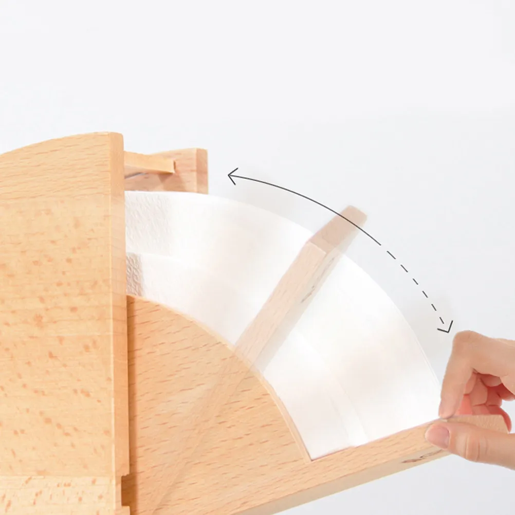 

Деревянная акриловая подставка для кофейных фильтров, держатель для бумажных фильтров, салфеток, для дома, офиса, кафе, декоративный органайзер для хранения