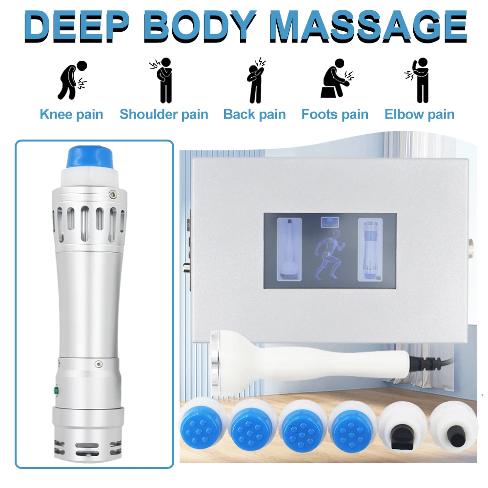 New Professional Shockwave Therapy Machine Heal Muscle Strains Body Pain Relieve Ultrasound 2 in 1 Shock Wave For ED Treatment