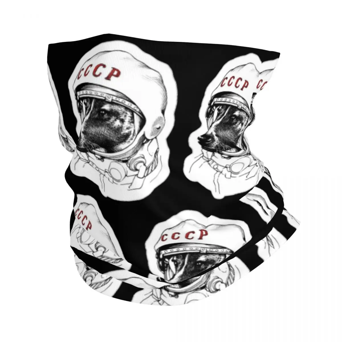 

Laika СССР лого шейный Гетр с принтом унисекс маска для лица шарф теплая повязка на голову для походов ветрозащитная