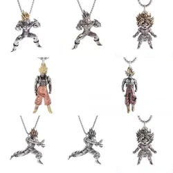 Dragon Ball Z Super Saiyan Son Goku Alloy Electroplate Necklace Personality Pendant Hip Hop Sweater Chain Comic
