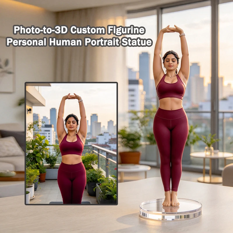 Custom Figurine from Photo 3D Printed Full Color Resin Portrait Figure, Personalized Mini Human Statue, Couple Family Birthday V