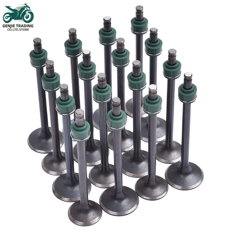 14721-MR8-900 For Honda VFR400RR NC30 89-92 Motorcycle Intake Valve & Exhaust Valves Set RVF400R NC35 1994-1997 14711-MR8-000