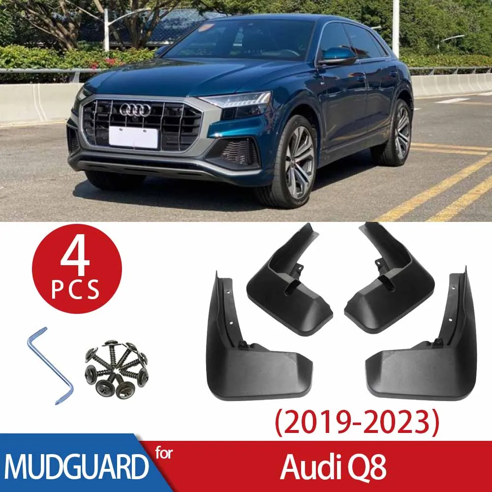 

Автомобильный брызговик для Audi Q8 2019 2020 2021 2022 2023, брызговик, грязезащитный щит, брызговик, пластиковые автомобильные детали, защитные аксессуары