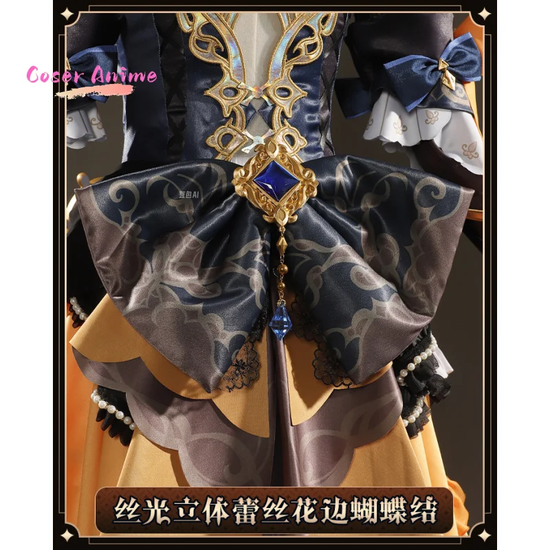 Game Genshin Impact Navia Cosplay Costume Uniform Halloween Carnival Party Christmas Play Role Clothes Clothing - Image 6