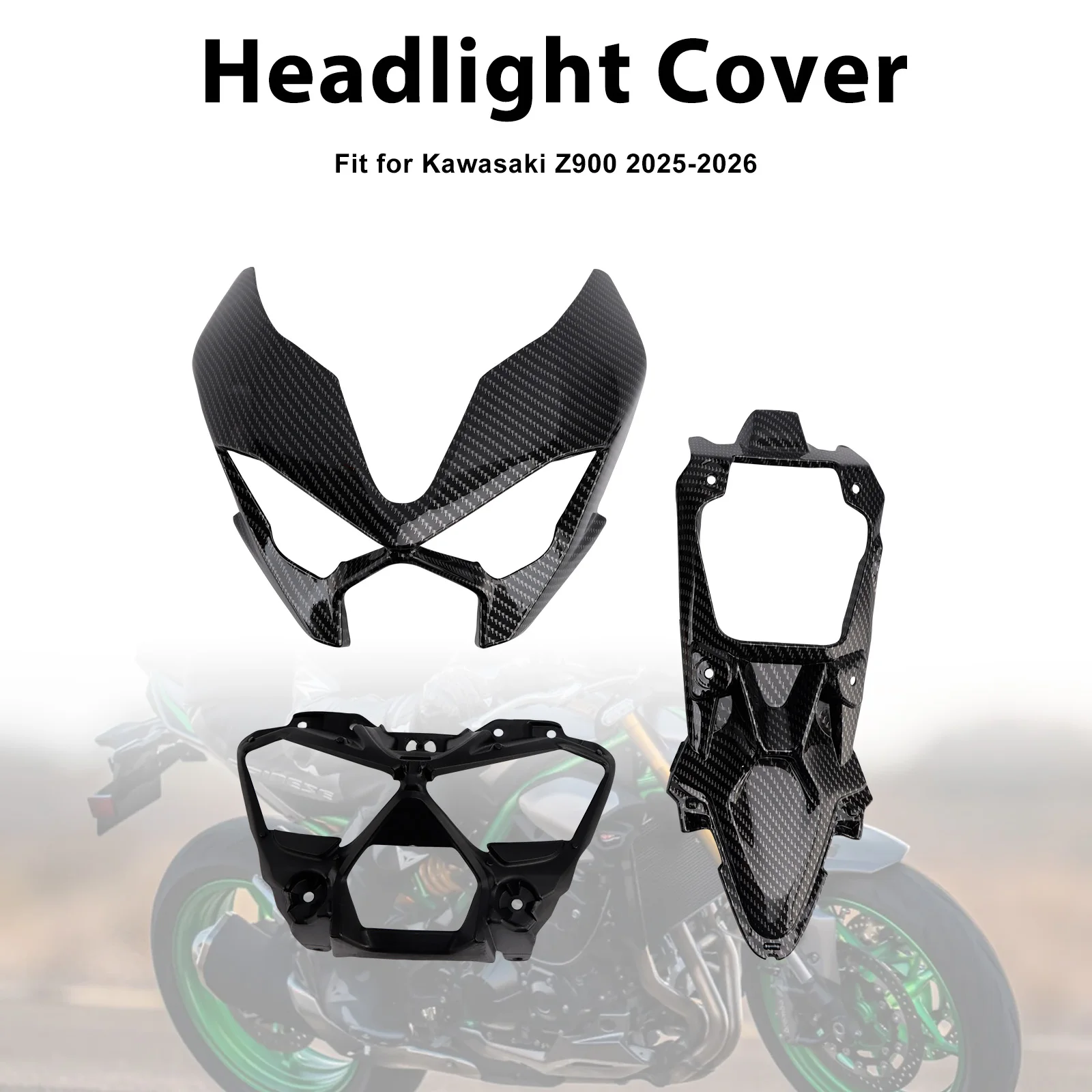 

Topteng Front Nose Headlight Cover Fairing For Kawasaki Z900 2025-2026