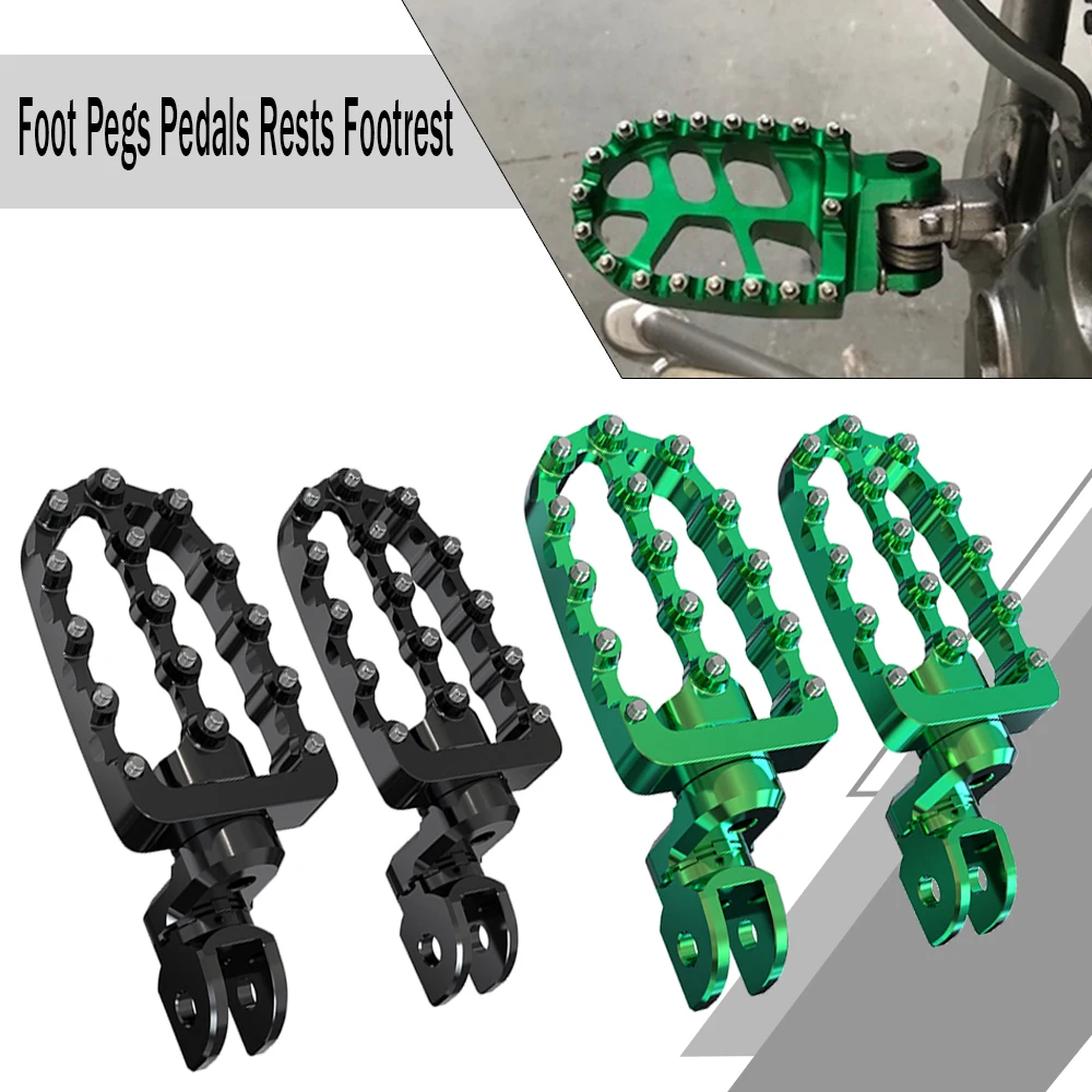 Motocross Footrest Footpegs Foot Pegs Rest Pedal Parts For Kawasaki KLX650R KLR650 KLR 650 KLX650 KLX 650 R KLX 650R 1987 - 2008