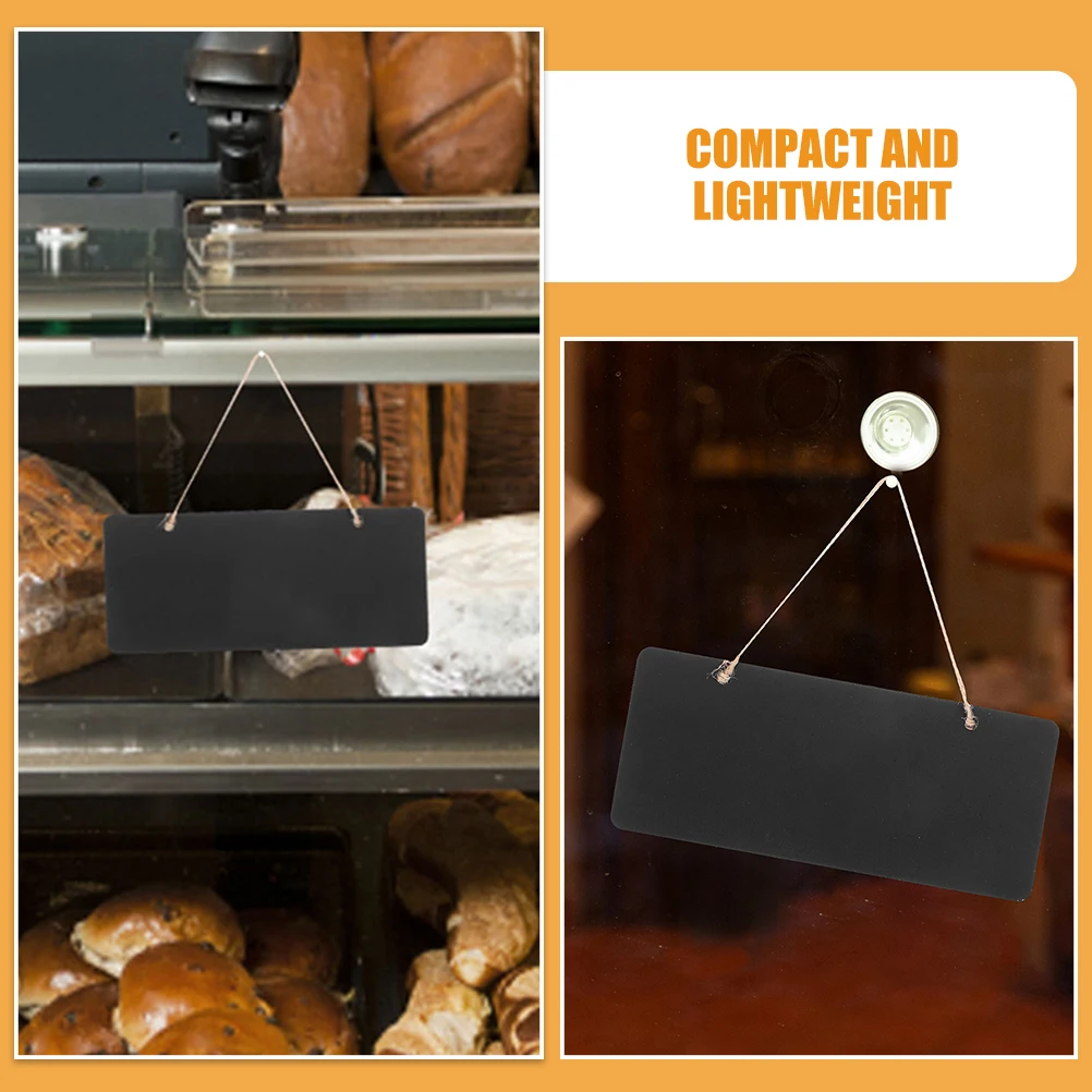 12 Pcs Writing Board Mini Chalkboard Hanging Signs Pendant Tag Tags Basswood Labels