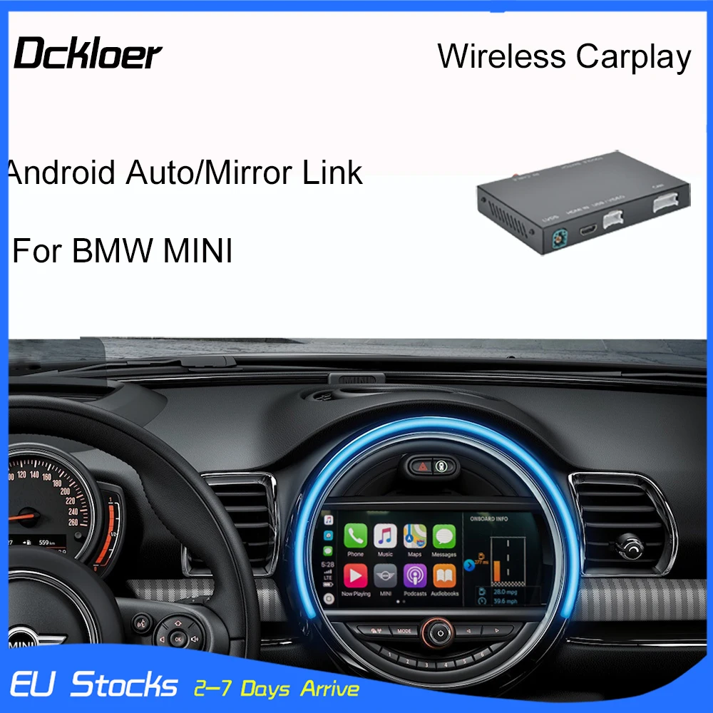 Wireless CarPlay Android Auto For Mini R55 R56 R57 R58 R59 R60 R61 F54 F55 Clubman Countryman Hardtop John Cooper NBT EVO Radio