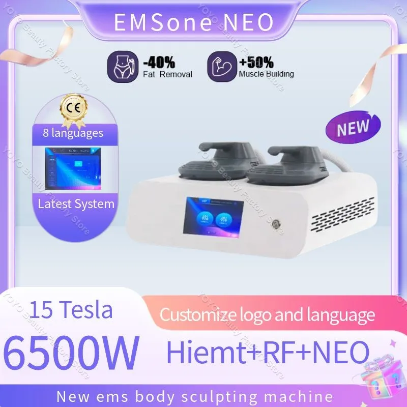 

EMSone Neo Machine 6500w EMS RF Electromagnetic 200hz 15 tesla Body Sculpting Muscle Stimulation Fat Burning slim