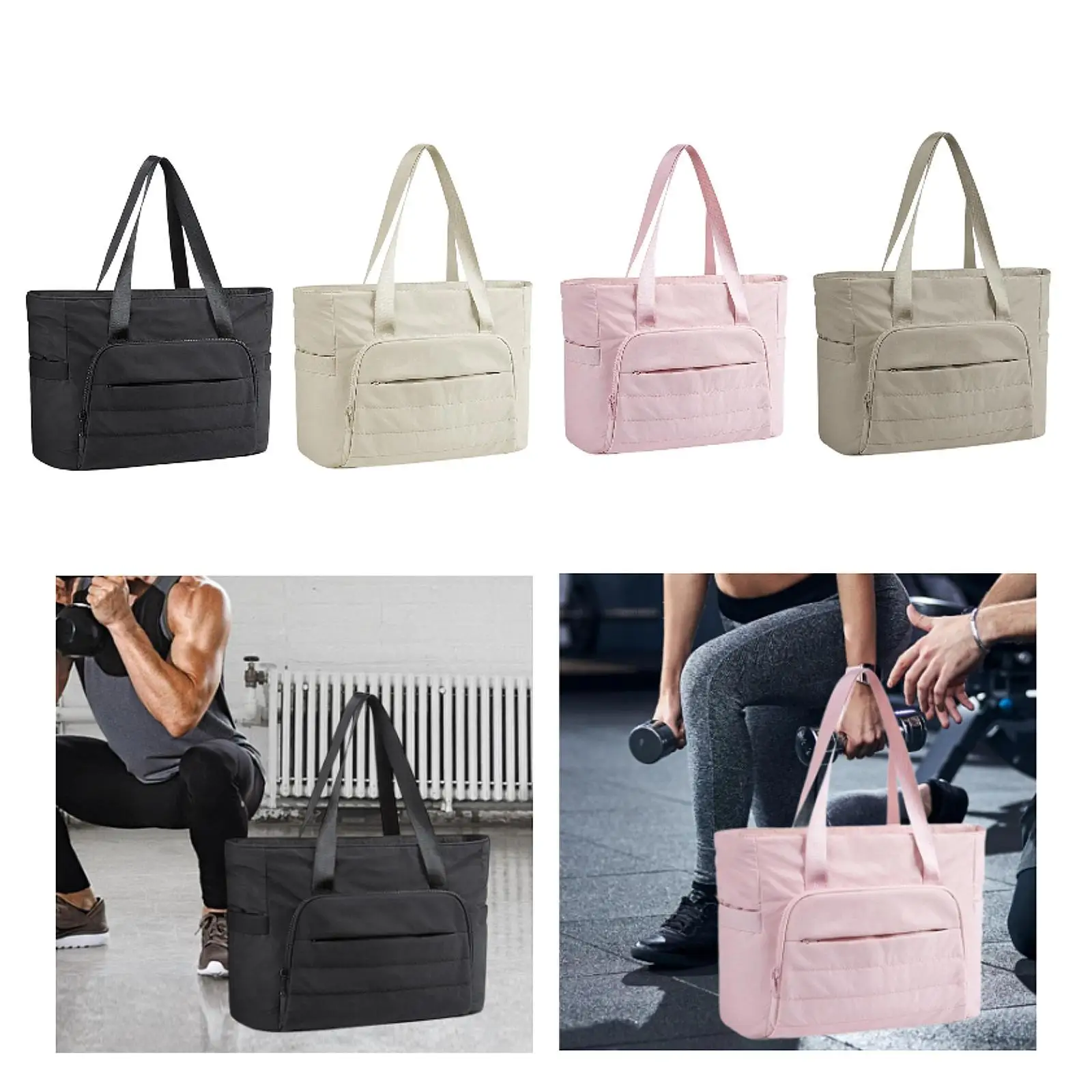 Bolso de hombro con correa para esterilla de yoga, bolso de mano para computadora portátil para compras de trabajo festivo