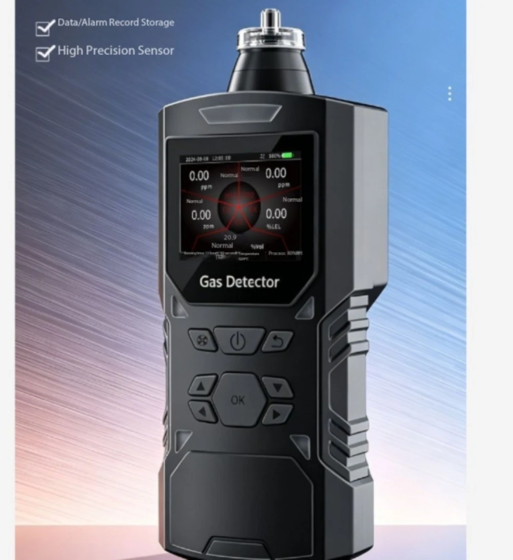 Marine/Marine Pump Suction 5-in-1 Gas Detector Combustible Oxygen Hydrogen Sulfide Carbon Dioxide Alarm