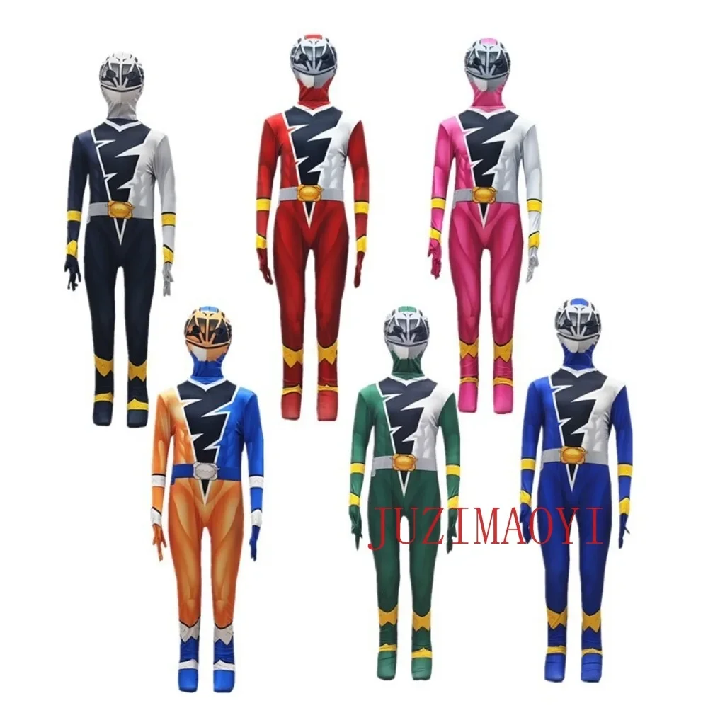 Volwassen  Power-Morpher Superheld Samurai Sentai Shinkenger Rangers Cosplay Fantasia Halloween Kostuum Masker    Meisjes