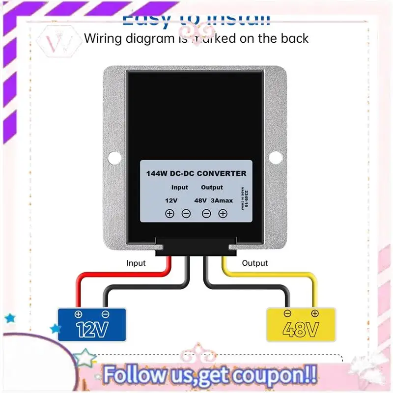 

Easy To Use IP67 Waterproof Voltage 60W Converter For STARLINK MINI ,12V Step Up 20V 3A For STARLINK MINI