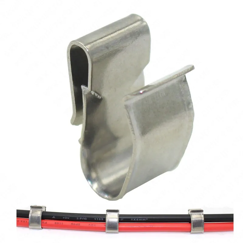 Imagem -02 - Solar dc Cabo Braçadeira 304 Material Picovolt Clips Painel Solar Clipe para Clipping Fios Mm2 Xj0210 1000 Peças Lote