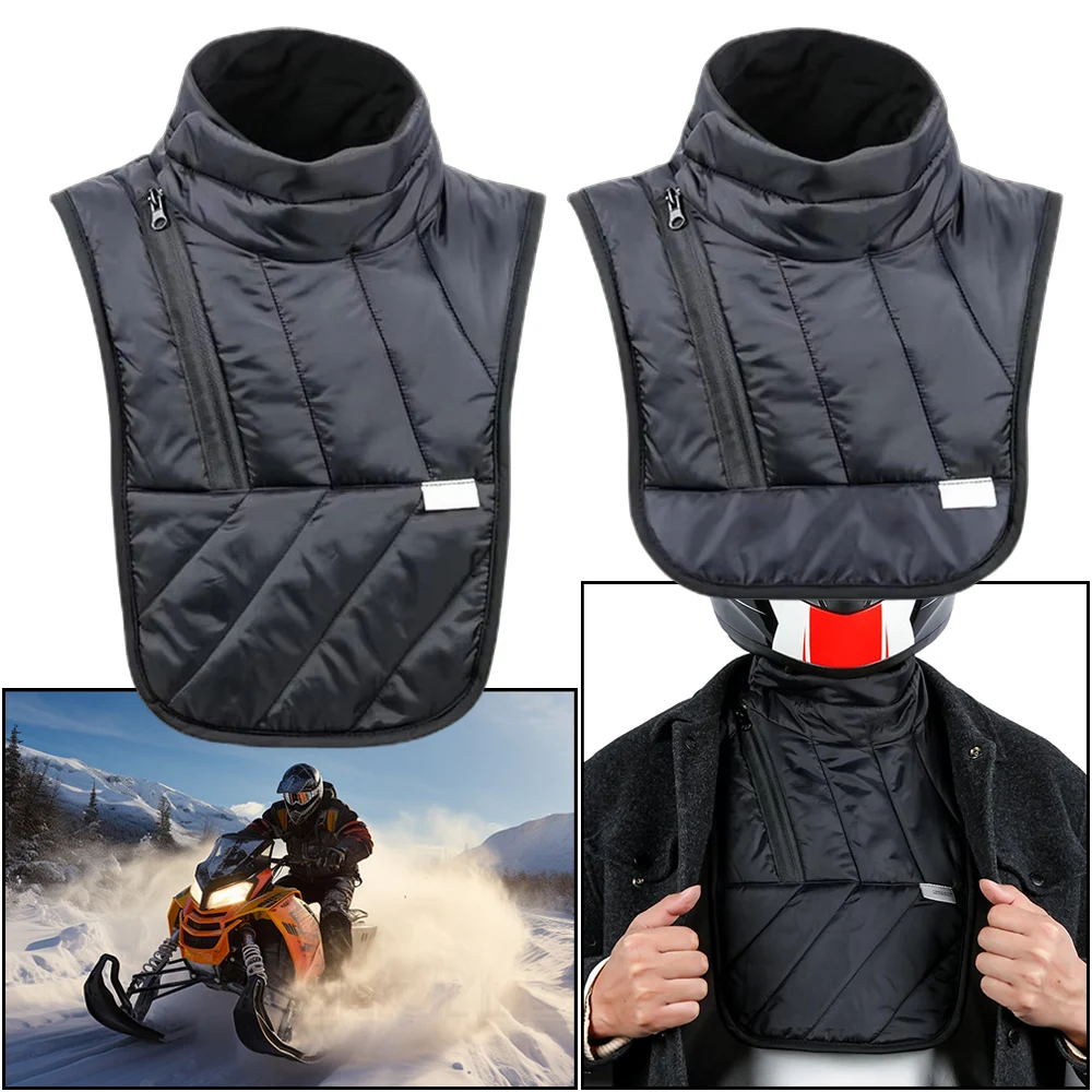 

Winter Warm Motorcycle Chest Neck Warmer Windproof Motorbike Warm Scarf Balaclava Motorcycle Neck Cloak Universal for Women Men